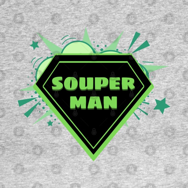 souper man, funny soup by TrendsCollection